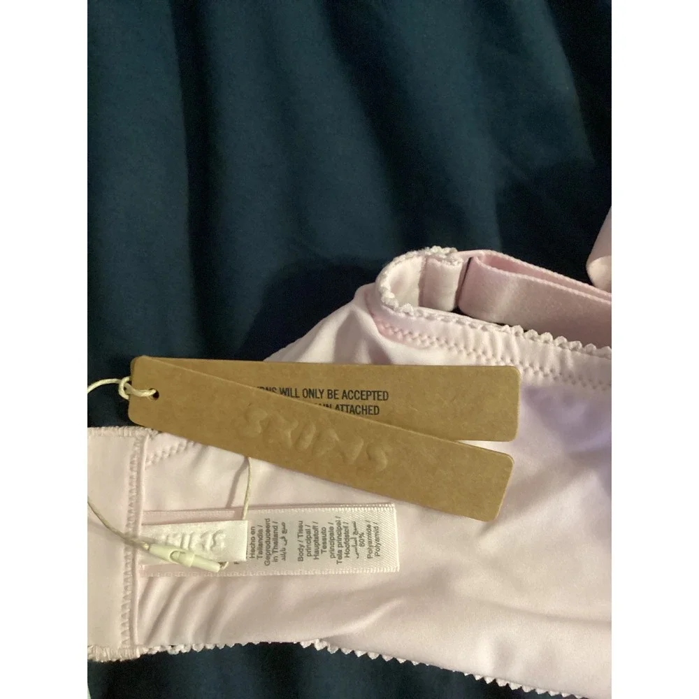 SKIMS Fits Everybody Picot T-Shirt Bra Cherry Blossom Pink 42DDD DM-DEM-8444W
